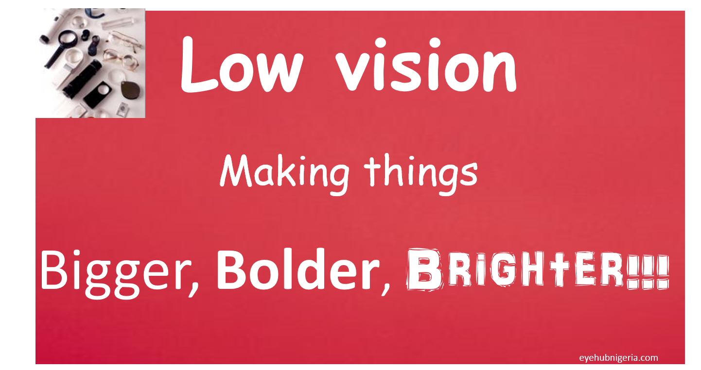 Maximizing vision  with low vision care